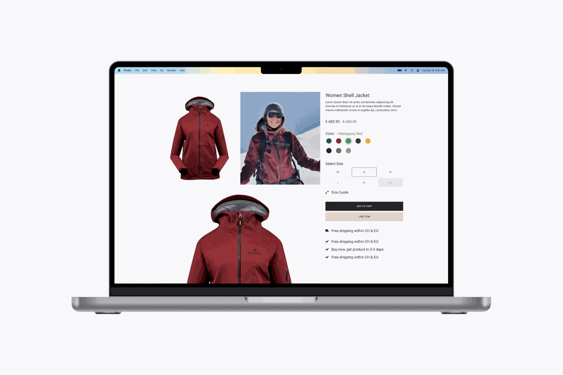 Sehen Sie das Penguin Powderwear Projekt mit UI-Design und Odoo-Anpassung. Bloopark Projekt, Penguin Powderwear, UI Design, Webdesign, Odoo Customisation, Produktseite